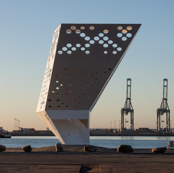 The Salling Tower at Aarhus Harbour by Dorte Mandrup
