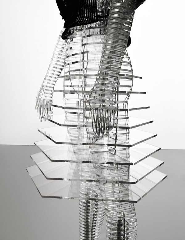 Tokujin Yoshioka mannequins for Issey Miyake