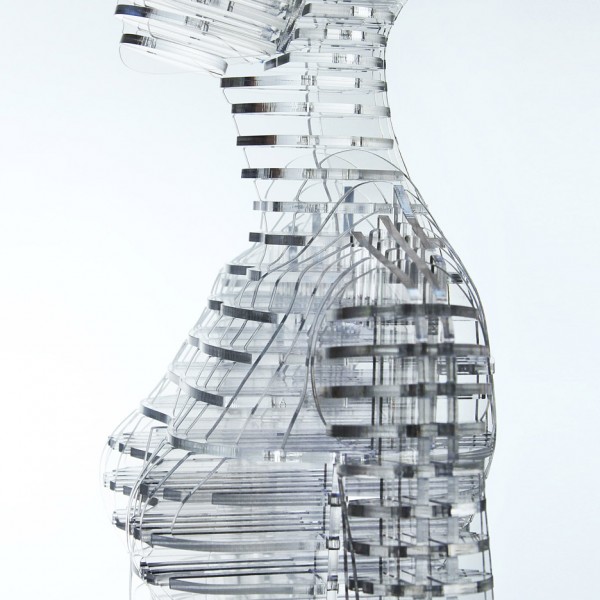 Tokujin Yoshioka mannequins for Issey Miyake