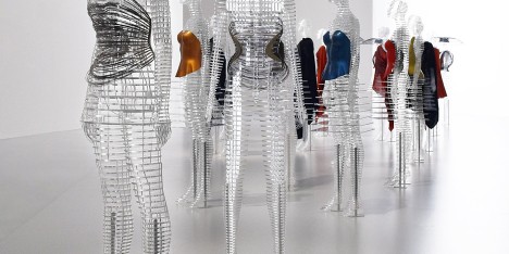 Tokujin Yoshioka mannequins for Issey Miyake