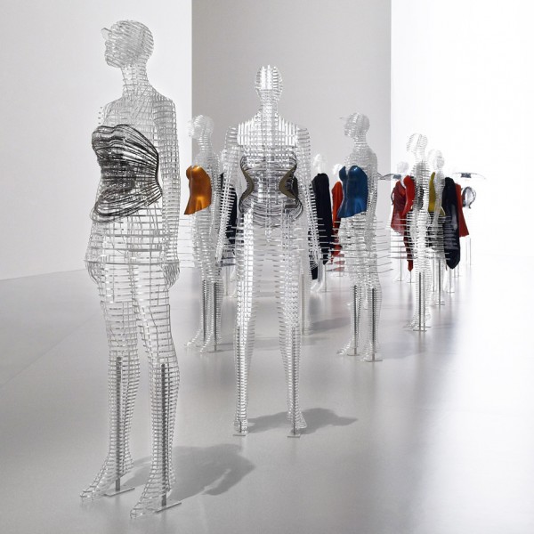Tokujin Yoshioka mannequins for Issey Miyake