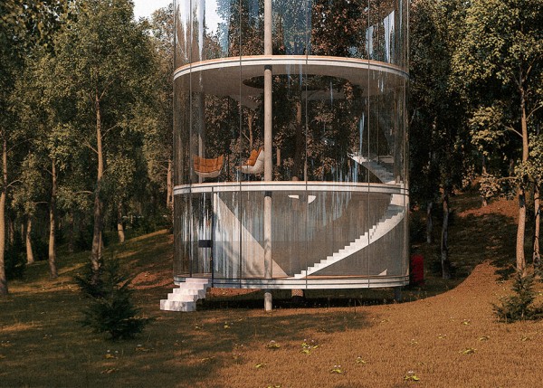 Tree in House by Aibek Almassov