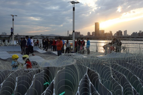 VelO2 installation by Loop.ph for Shin Kong Life in Taipei, Taiwan