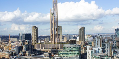 Wooden skyscraper proposed for London by PLP Architecture and University of Cambridge