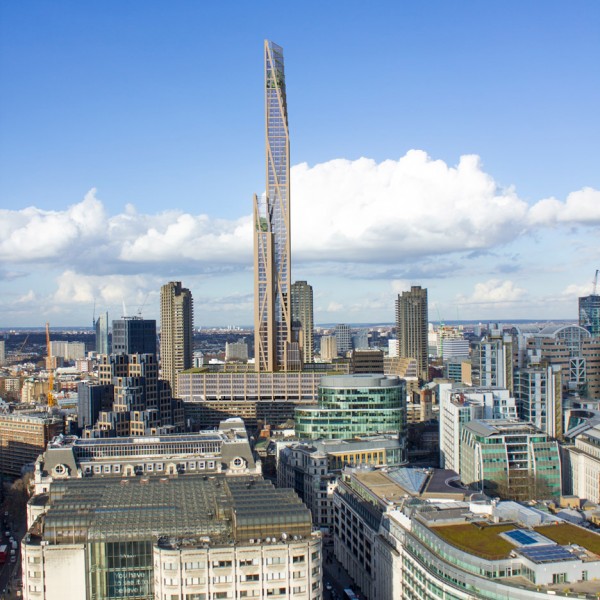 Wooden skyscraper proposed for London by PLP Architecture and University of Cambridge