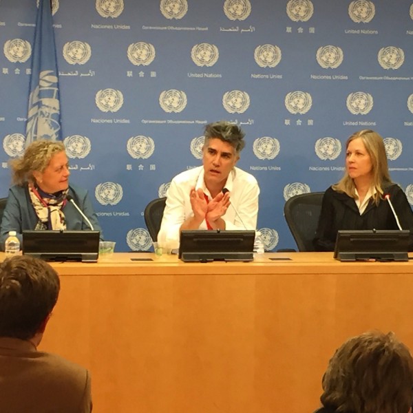 Alejandro Aravena at the Pritzker Prize press conference