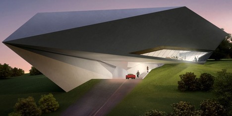 Concept villas for golf and spa resort, Dubrovnik, Croatia by Zaha Hadid