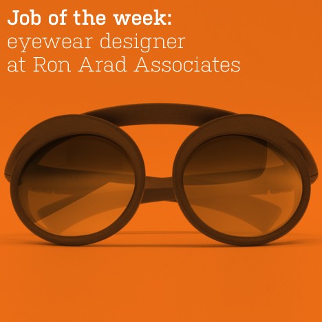 Job of the week: eyewear designer  at Ron Arad Associates