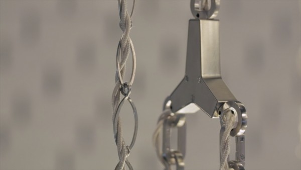Lighting installation by Lindsey Adelman at Nike's The Nature of Motion exhibition in Milan
