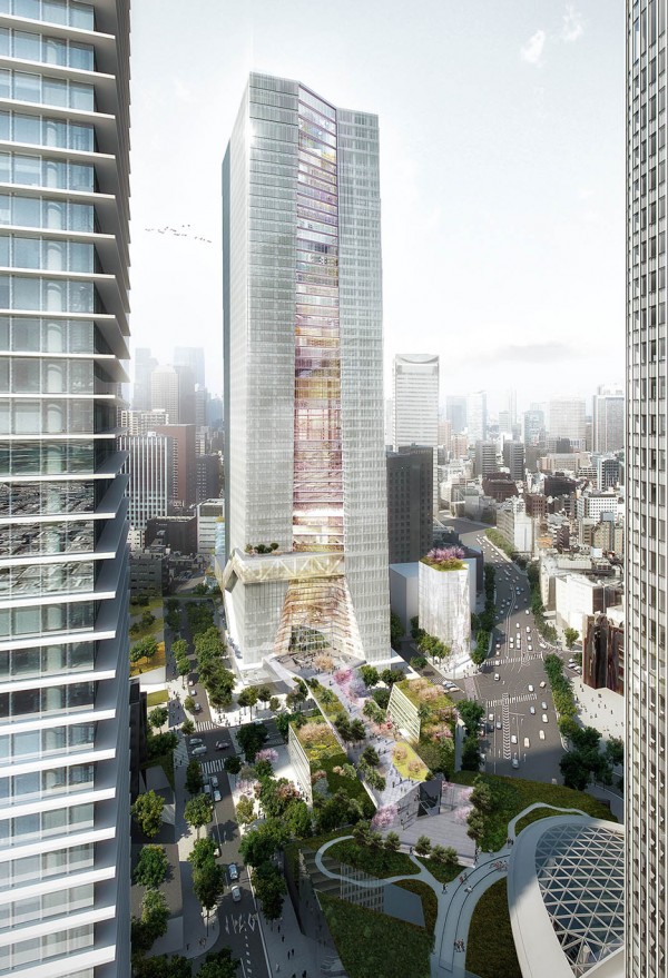 Toranomon-Hills-Station-Tower-OMA-Japan-Tokyo-Dezeen_936x1371