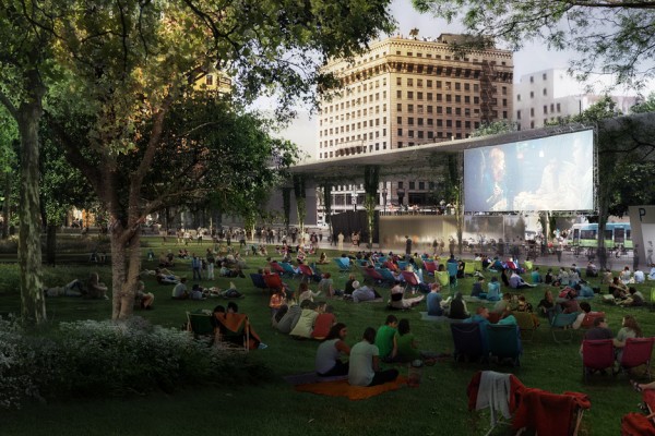 Agence Ter and Team Pershing square renovation proposal architecture news Los Angeles LA USA