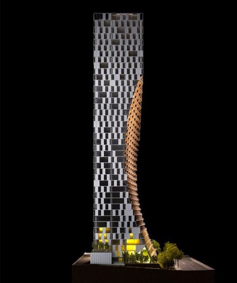 Kengo Kuma's Alberni tower in Vancouver