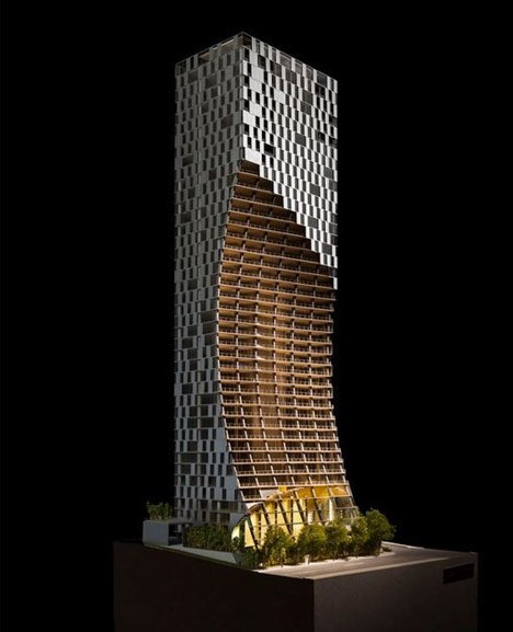 Kengo Kuma's Alberni tower in Vancouver