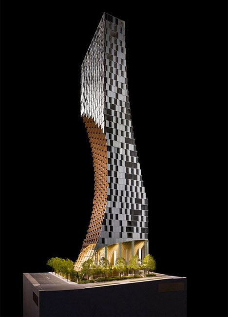 Kengo Kuma's Alberni tower in Vancouver