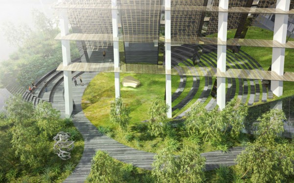 Kengo Kuma's Alberni tower in Vancouver