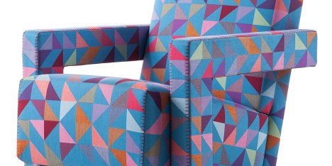 Bertjan Pot designs bespoke Jacquard textile for Cassina's iconic Utrecht armchair