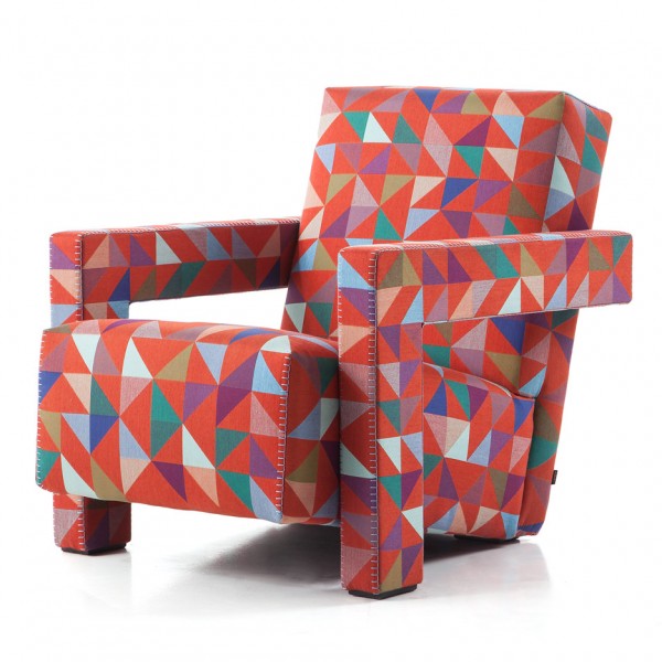 Bertjan Pot designs bespoke Jacquard textile for Cassina's iconic Utrecht armchair