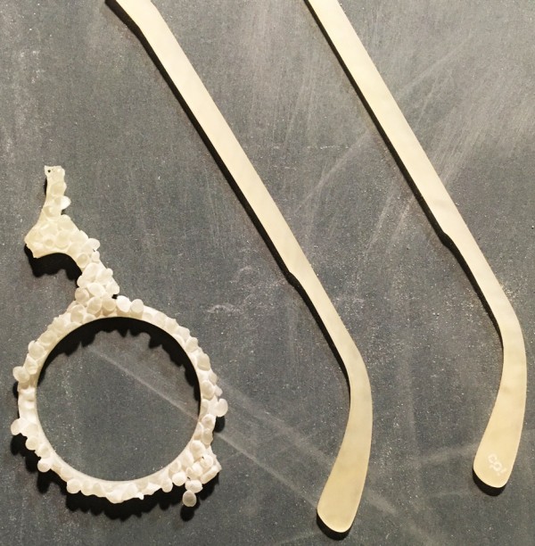 Crafting Plastics! designs translucent bioplastic sunglasses