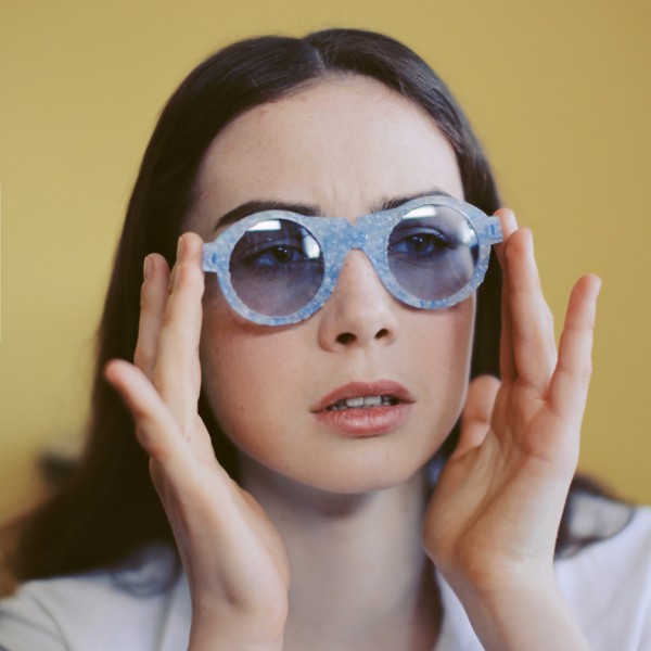 Crafting Plastics! designs translucent bioplastic sunglasses