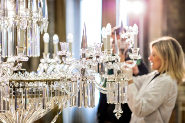 Lasvit restores crystal chandeliers for Milan design week