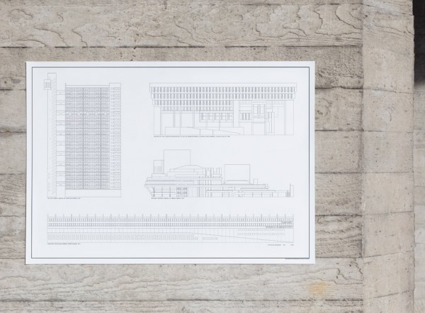 Brutalist buildings print by Studio Esinam