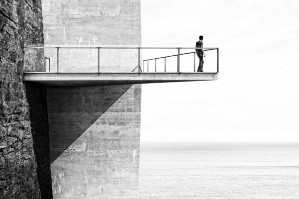 Cliff Top Retreat by Alex Hogrefe of Visualizing Architecture conceptual concrete architecture