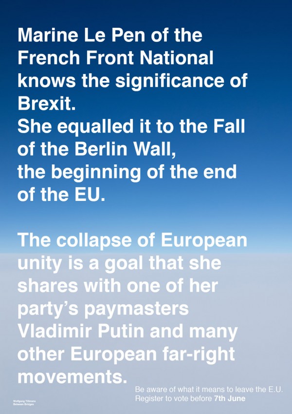 Wolfgang Tillmans EU Referendum posters