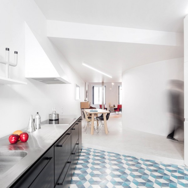 Chiado Apartment by Fala Atelier Lisbon, Portugal residential renovation