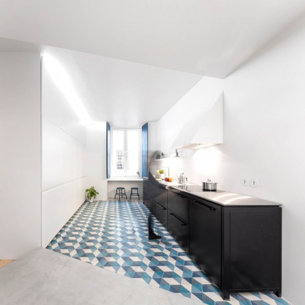 Chiado Apartment by Fala Atelier Lisbon, Portugal residential renovation