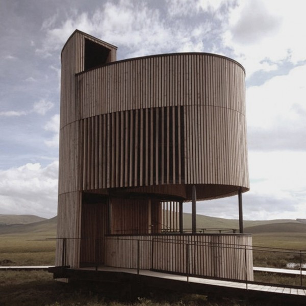 Forsinard lookout tower by Icosis Architects in the Scottish Highlands, UK architecture