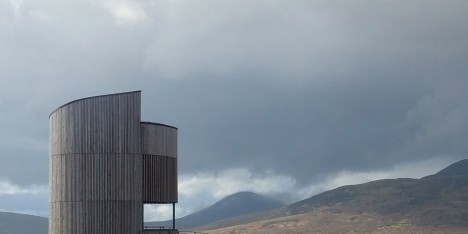Photograph by Sjoerd Tel Forsinard lookout tower by Icosis Architects in the Scottish Highlands, UK architecture