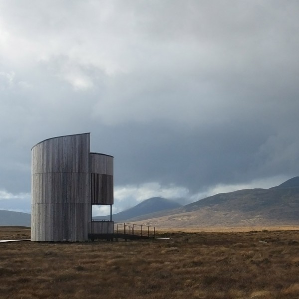 Photograph by Sjoerd Tel Forsinard lookout tower by Icosis Architects in the Scottish Highlands, UK architecture