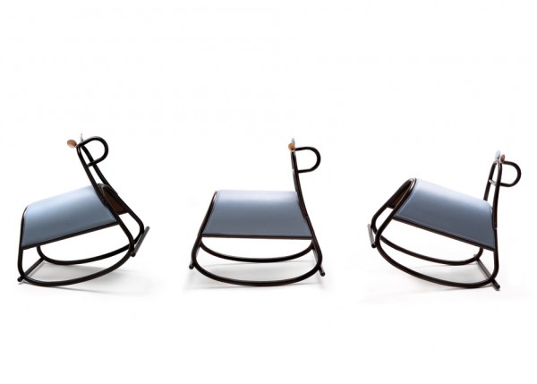 Furia rocking horse by Front, designed for Gebruder Thonet Vienna's Milan 2016 show
