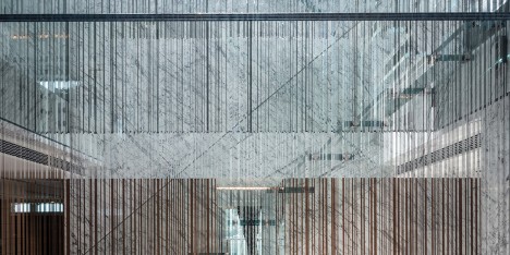 Glass stair and skylight by Carpenter Lowings interior Hong Kong, China