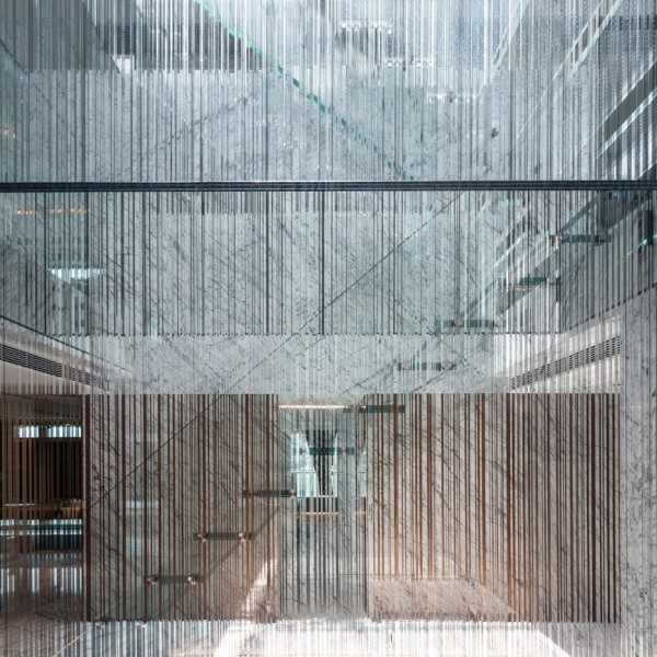Glass stair and skylight by Carpenter Lowings interior Hong Kong, China