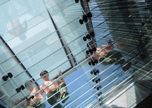 Glass stair and skylight by Carpenter Lowings interior Hong Kong, China