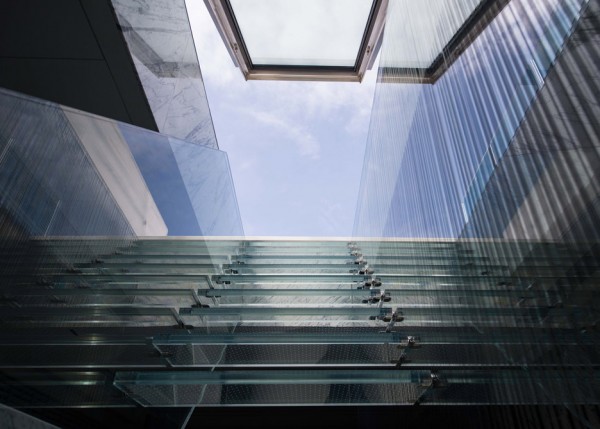 Glass stair and skylight by Carpenter Lowings interior Hong Kong, China