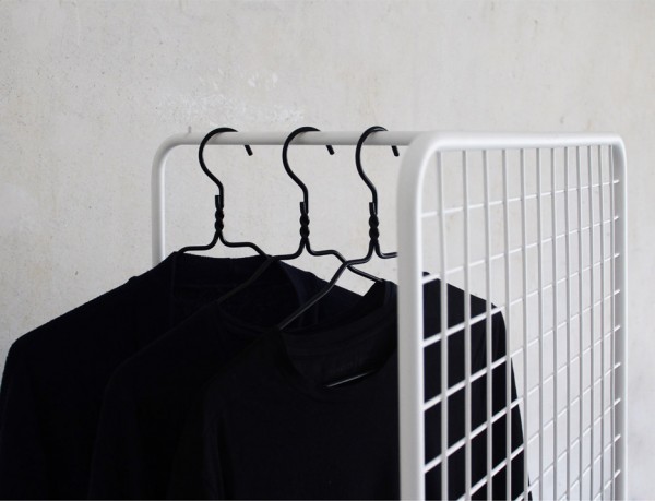 Grid clothing rail by Thomas Schnur for Milan 2016