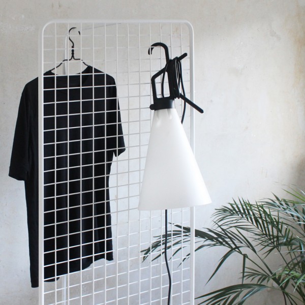 Grid clothing rail by Thomas Schnur for Milan 2016