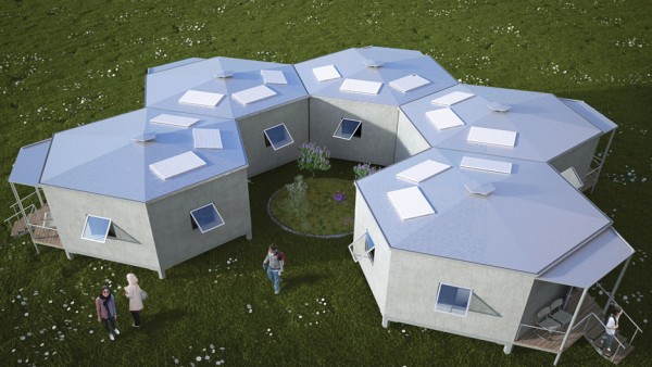 Hex House by Architects for Society refugee crisis housing architecture news
