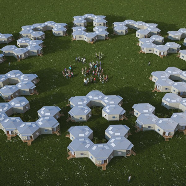 Hex House by Architects for Society refugee crisis housing architecture news