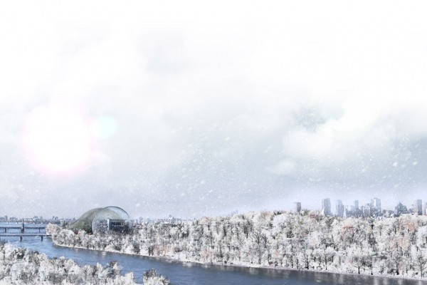 Geodesic Dome on Ile Sainte Helene in Montreal Canada public architecture