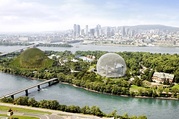 Geodesic Dome on Ile Sainte Helene in Montreal Canada public architecture