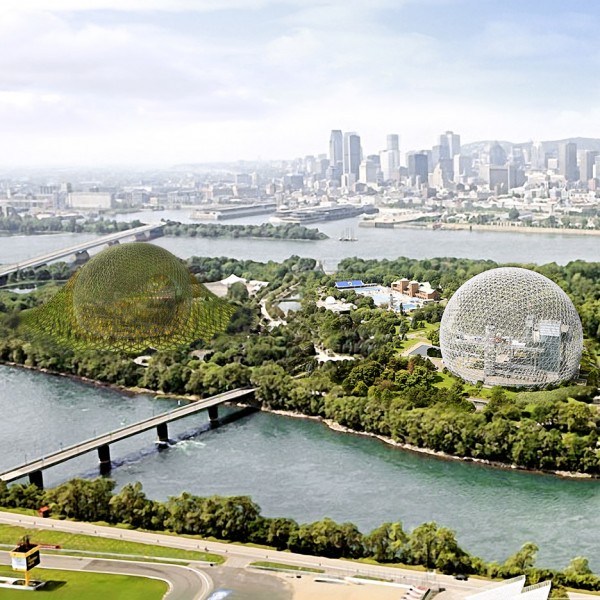 Geodesic Dome on Ile Sainte Helene in Montreal Canada public architecture