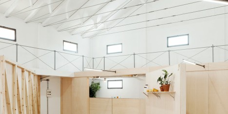 Valentín Sanz converts former warehouse into community centre with a foldaway kitchen