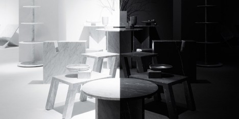 Nendo designs symmetrical space for Marsotto Edizioni’s Light and Shadow exhibition