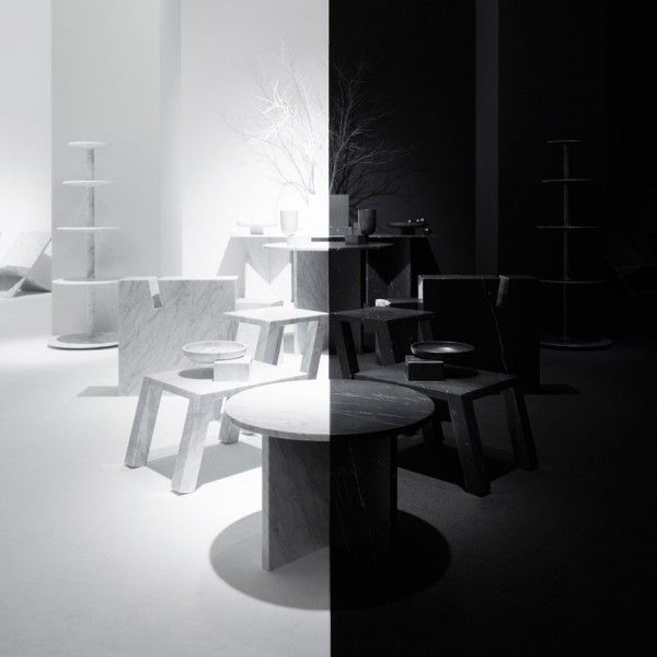 Nendo designs symmetrical space for Marsotto Edizioni’s Light and Shadow exhibition