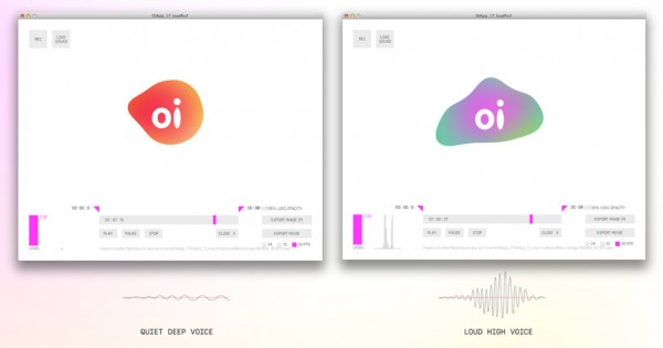 Wolff Olins sound-reactive logo