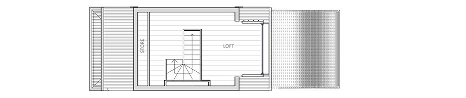 Second floor plan of Paddington Project by CM Studio in Sydney, Australia residential architecture