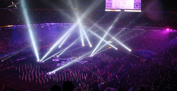 Prince's "love symbol" stage set